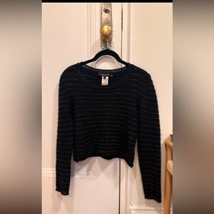 Isabel Marant Black and Gray Striped Sweater